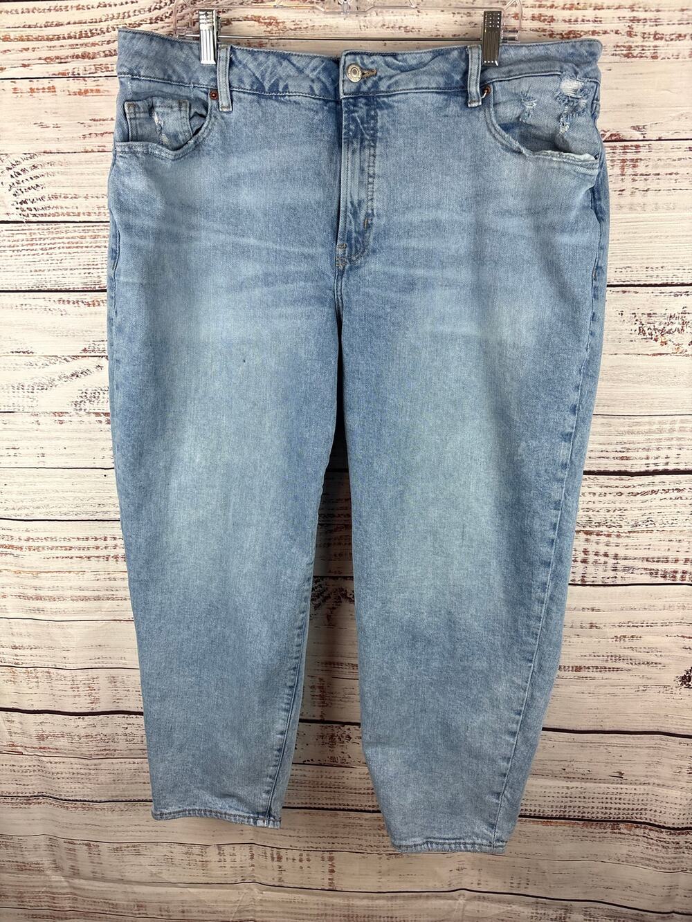 Old Navy OJ High Rise Straight Ankle Denim Jeans Secret Slim Pockets Womens 20